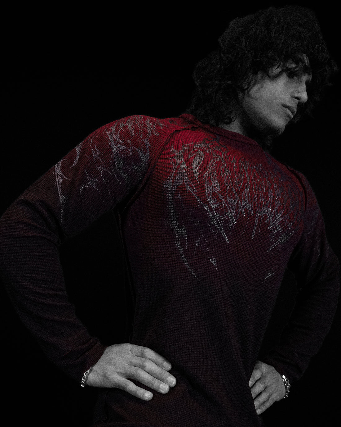 Obsidian Thermal longsleeve T-shirt [CRIMSON]