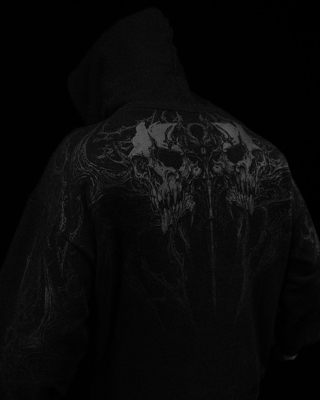 Eclipse Oversized Pullover Hoodie [DARKNESS]