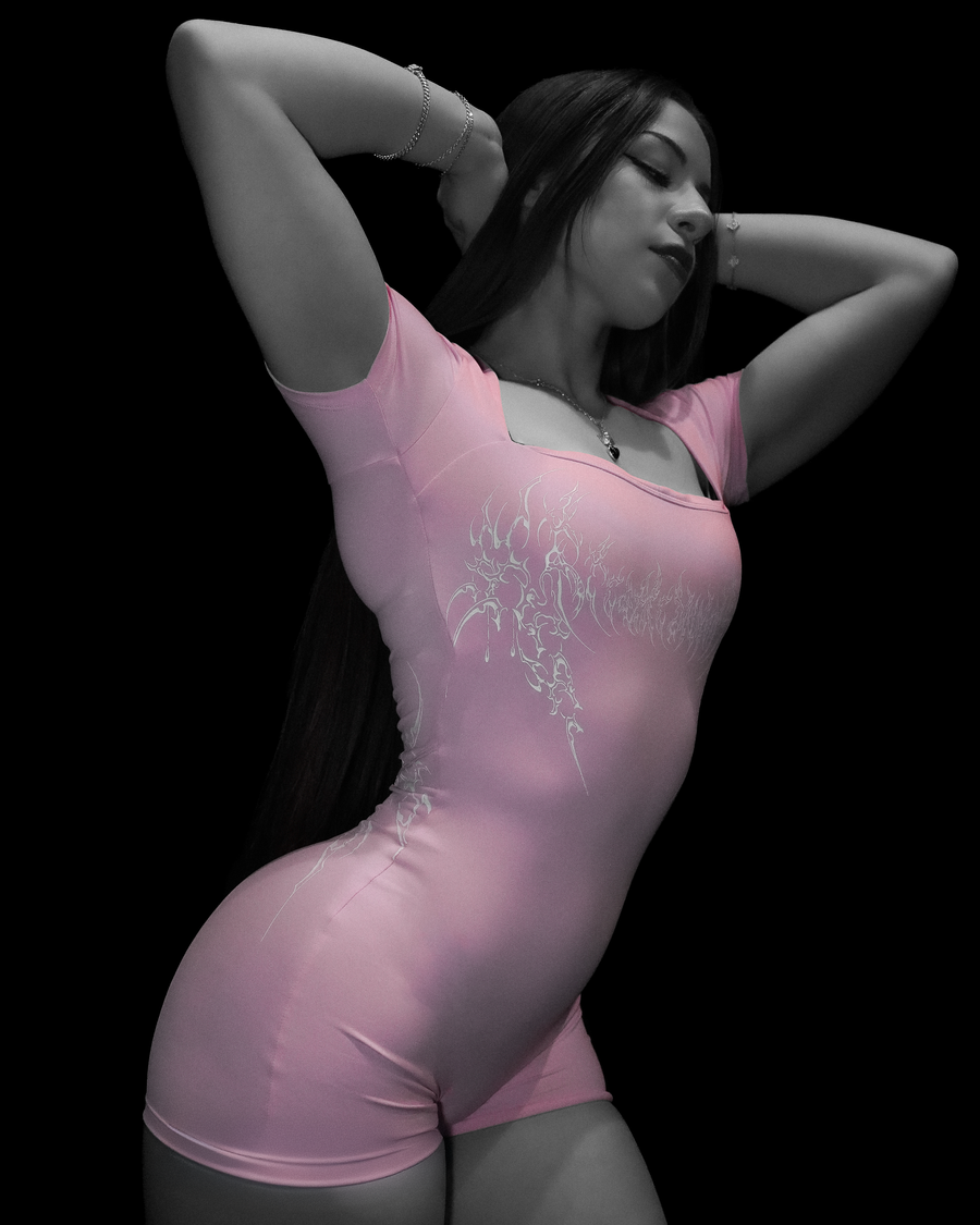 Women's Void Tech™ Dark Ember Bodysuit [PINK]