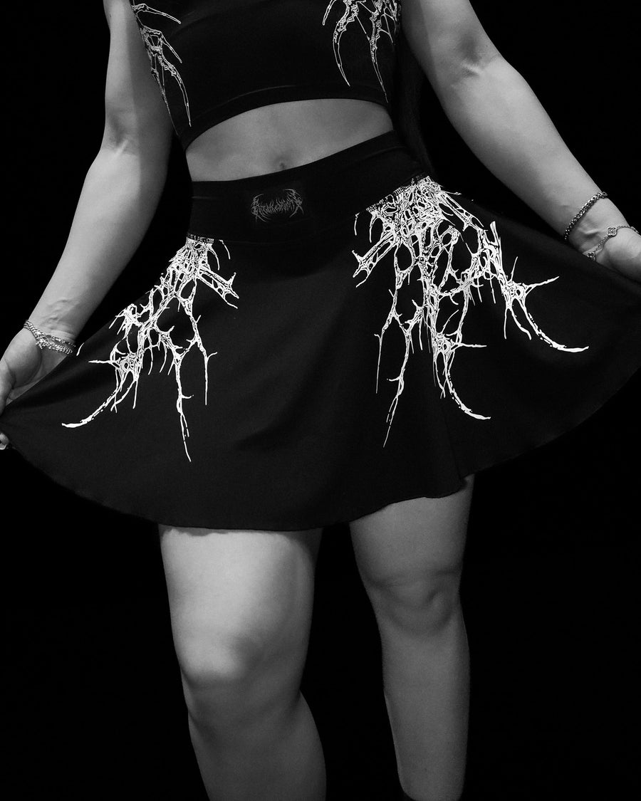 Women's Black Widow Athletic Skirt [VOID BLACK]