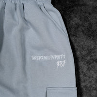 937 Embroidered Tactical Oversized Uncuffed Cargos [GUN METAL]