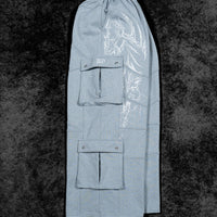 937 Embroidered Tactical Oversized Uncuffed Cargos [GUN METAL]
