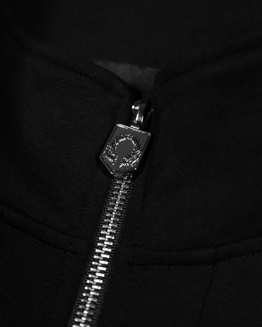 937 Embroidered Tactical Oversized Full-Zip Jacket [VOID BLACK]