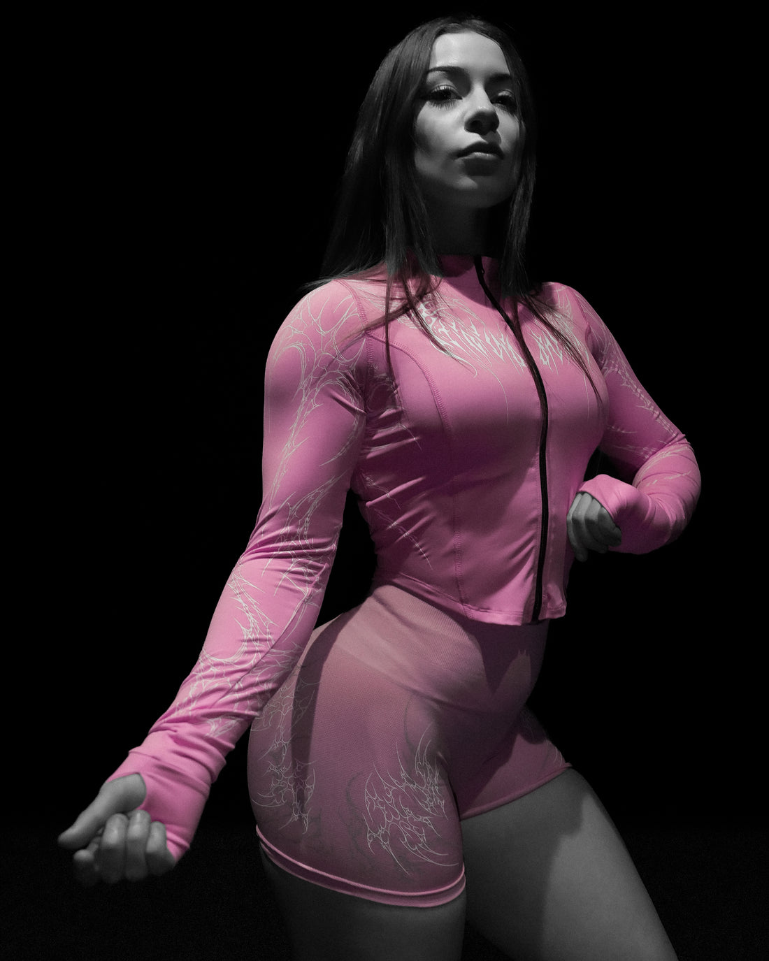 Women's Void Tech™ Moonveil Zip-up Compression jacket [STRAWBERRY]