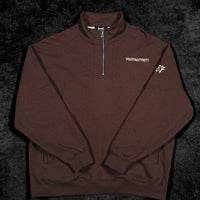 937 Embroidered Tactical Oversized Full-Zip Jacket [ROOT BEER]