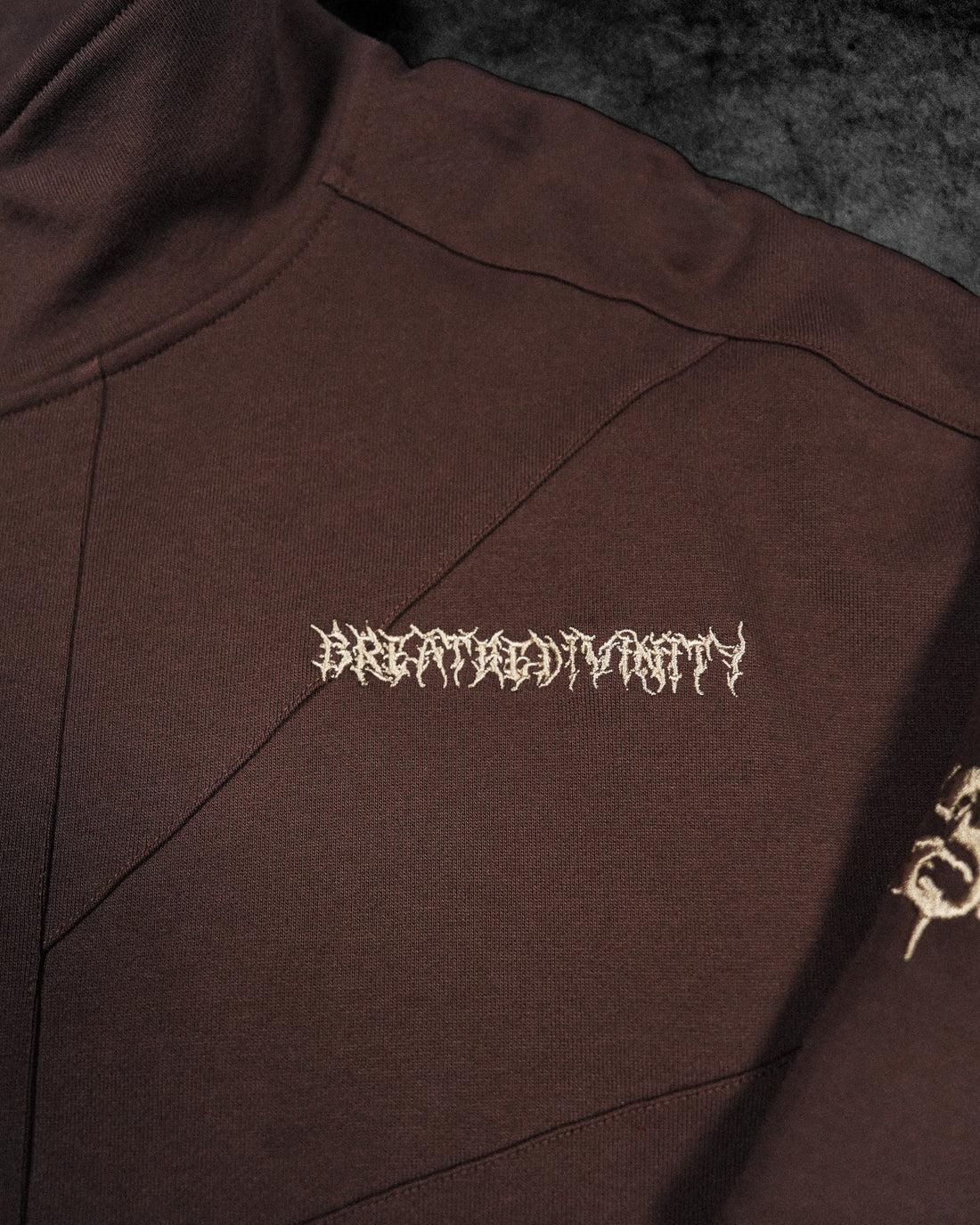 937 Embroidered Tactical Oversized Full-Zip Jacket [ROOT BEER]