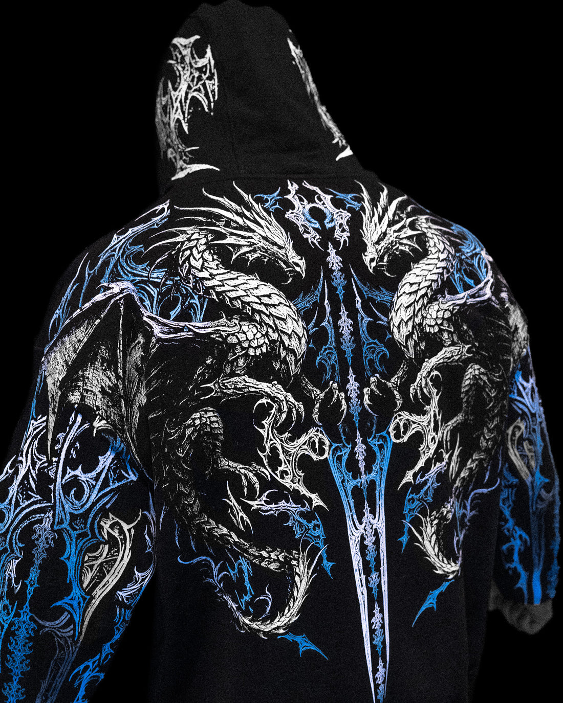 Dragon Blade Oversized pullover hoodie [FROST]