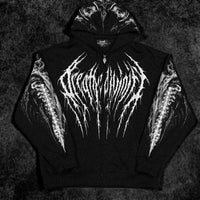 Death Slayer Oversized Zip-up Hoodie [VOID BLACK]
