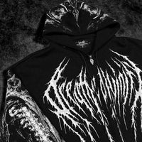 Death Slayer Oversized Zip-up Hoodie [VOID BLACK]