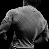 Doom Tech™ Armored Venom Texture Short sleeve Compression [WHITE GRADIENT]