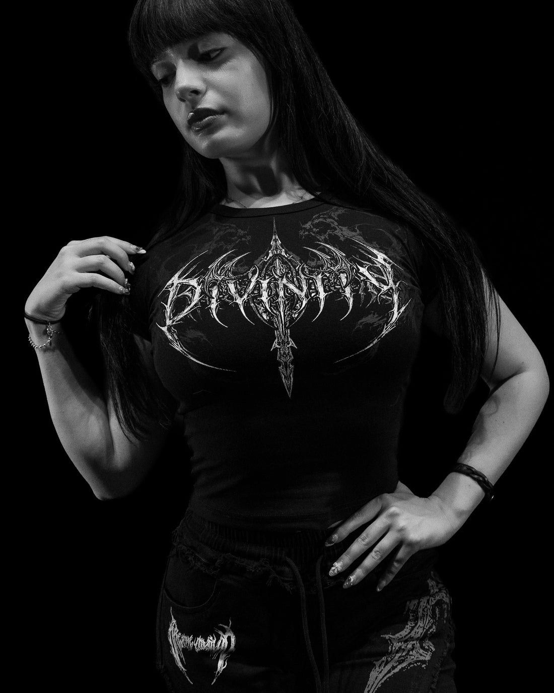 Excalibur Fitted Baby Tee [VOID BLACK]