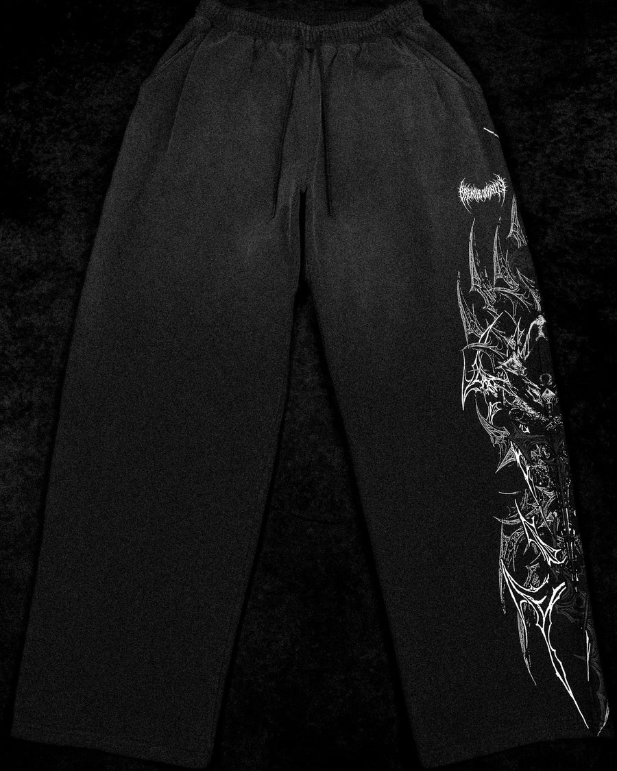 Banana Shape Deathkeeper Uncuffed sweatpants [SMOKE]