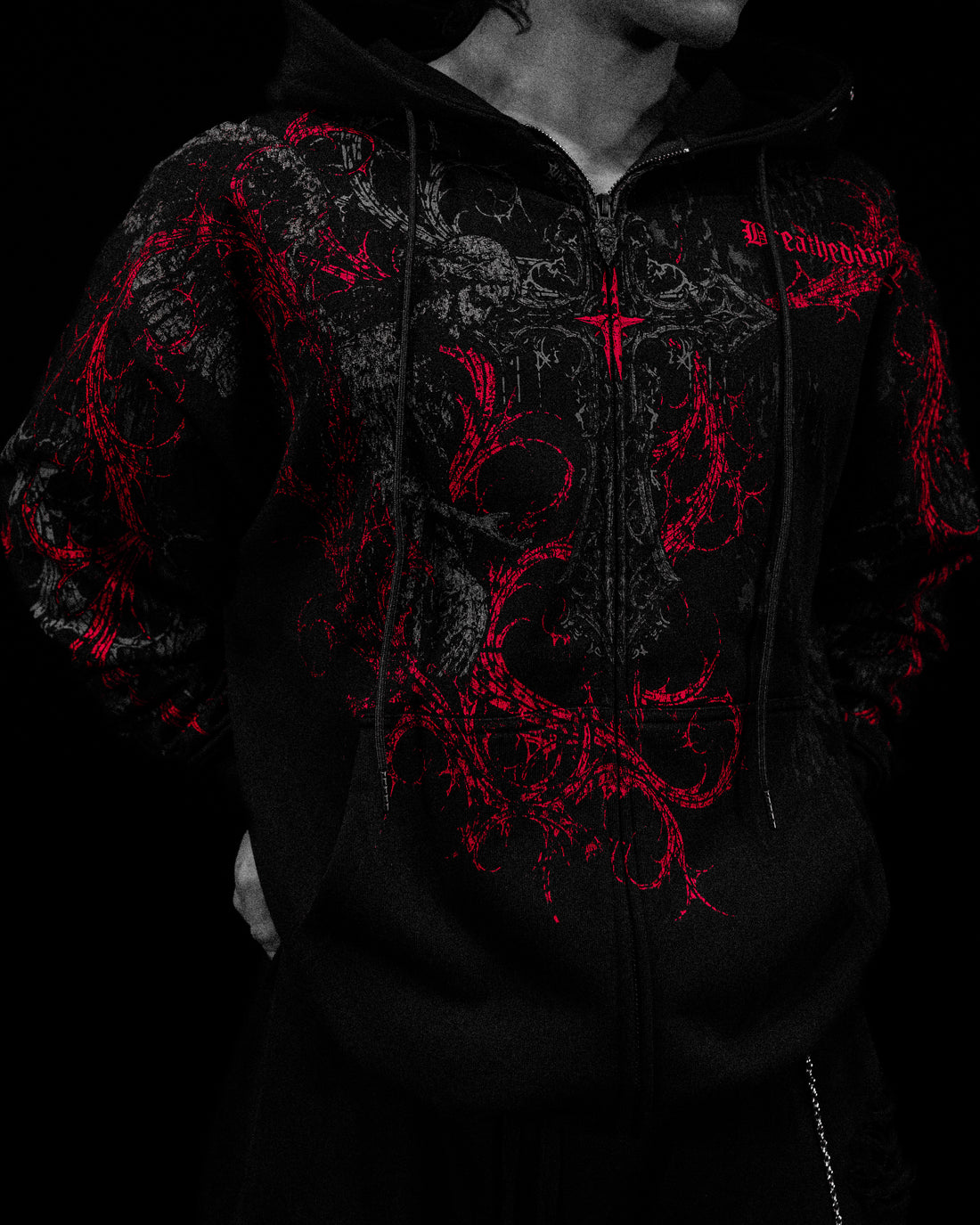 Sanctuary Oversized Zip-up Hoodie [NIGHTMARE]