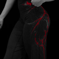 Womens Void Tech™ Voltage Flare Leggings [NIGHTMARE]