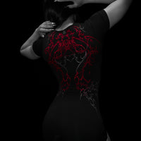 Women's Void Tech™ Dark Ember Bodysuit [NIGHTMARE]