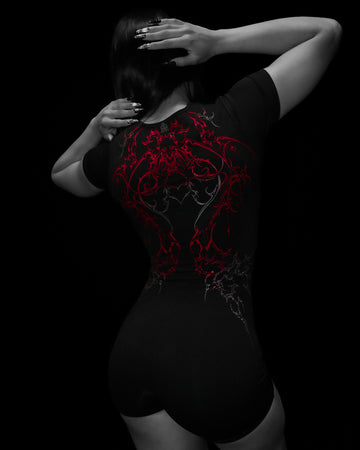 Women's Void Tech™ Dark Ember Bodysuit [NIGHTMARE]