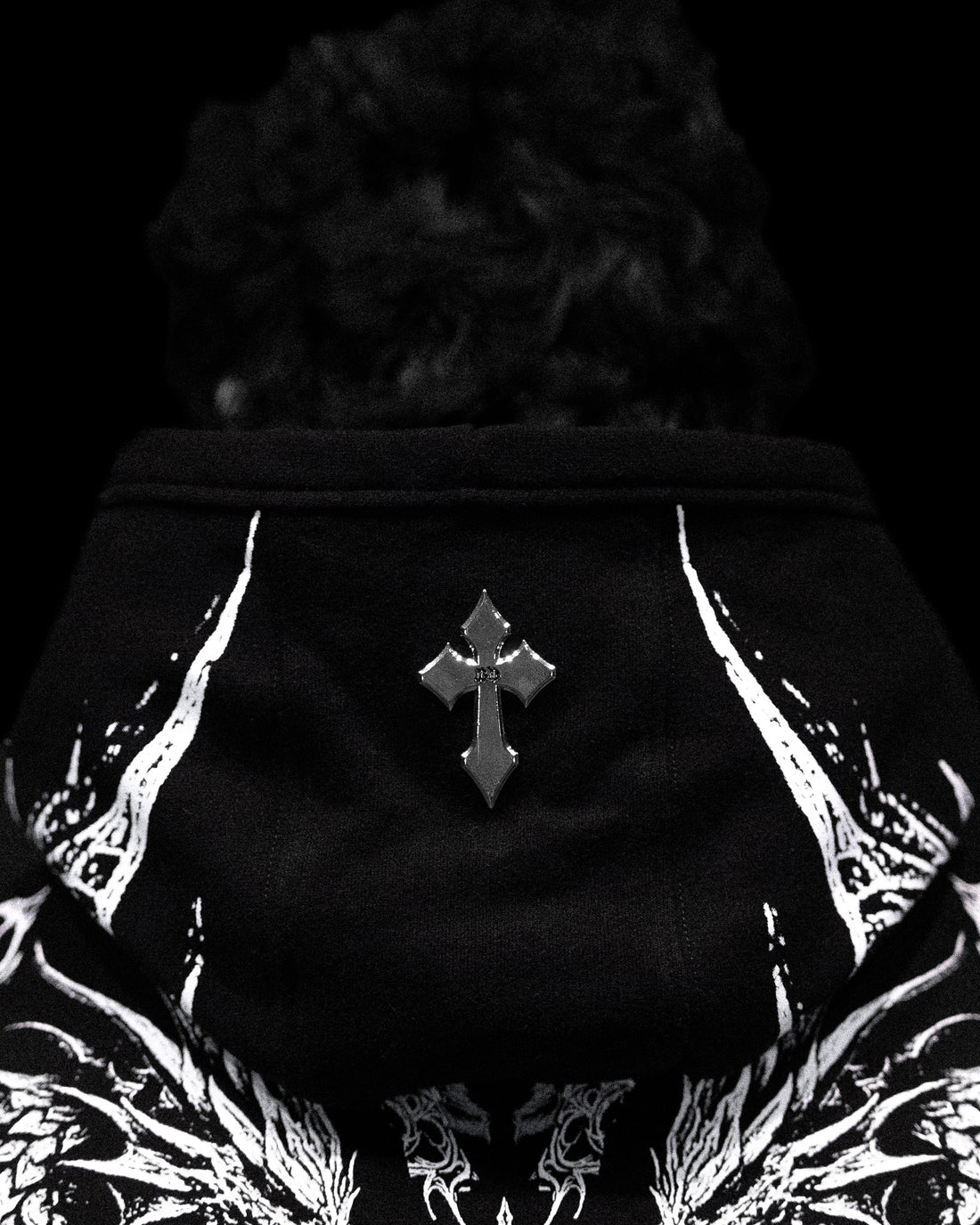 Dragon Blade Oversized pullover hoodie [FIRE AND ICE]