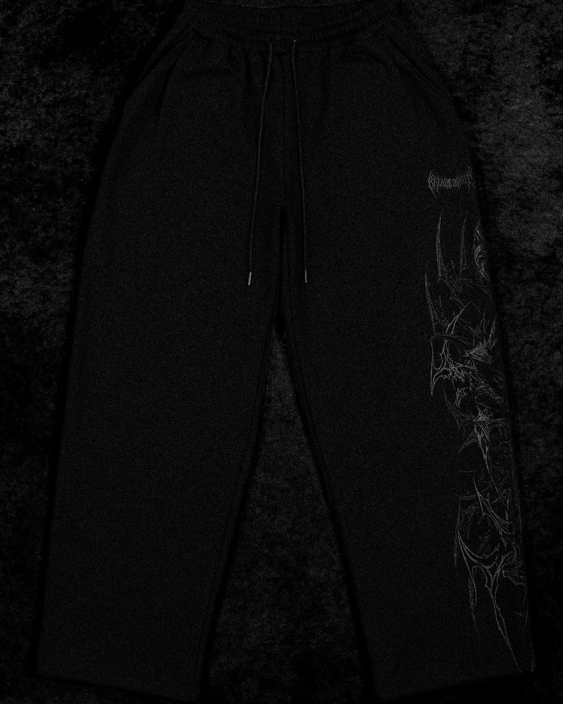 Banana Shape Deathkeeper Uncuffed sweatpants [DARKNESS]