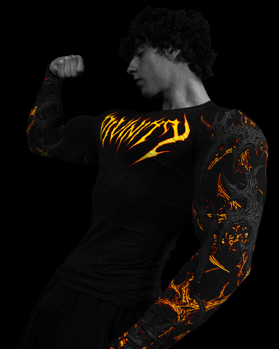 Void Tech™ Infernal longsleeve Compression [INFERNO] | Breathedivinity