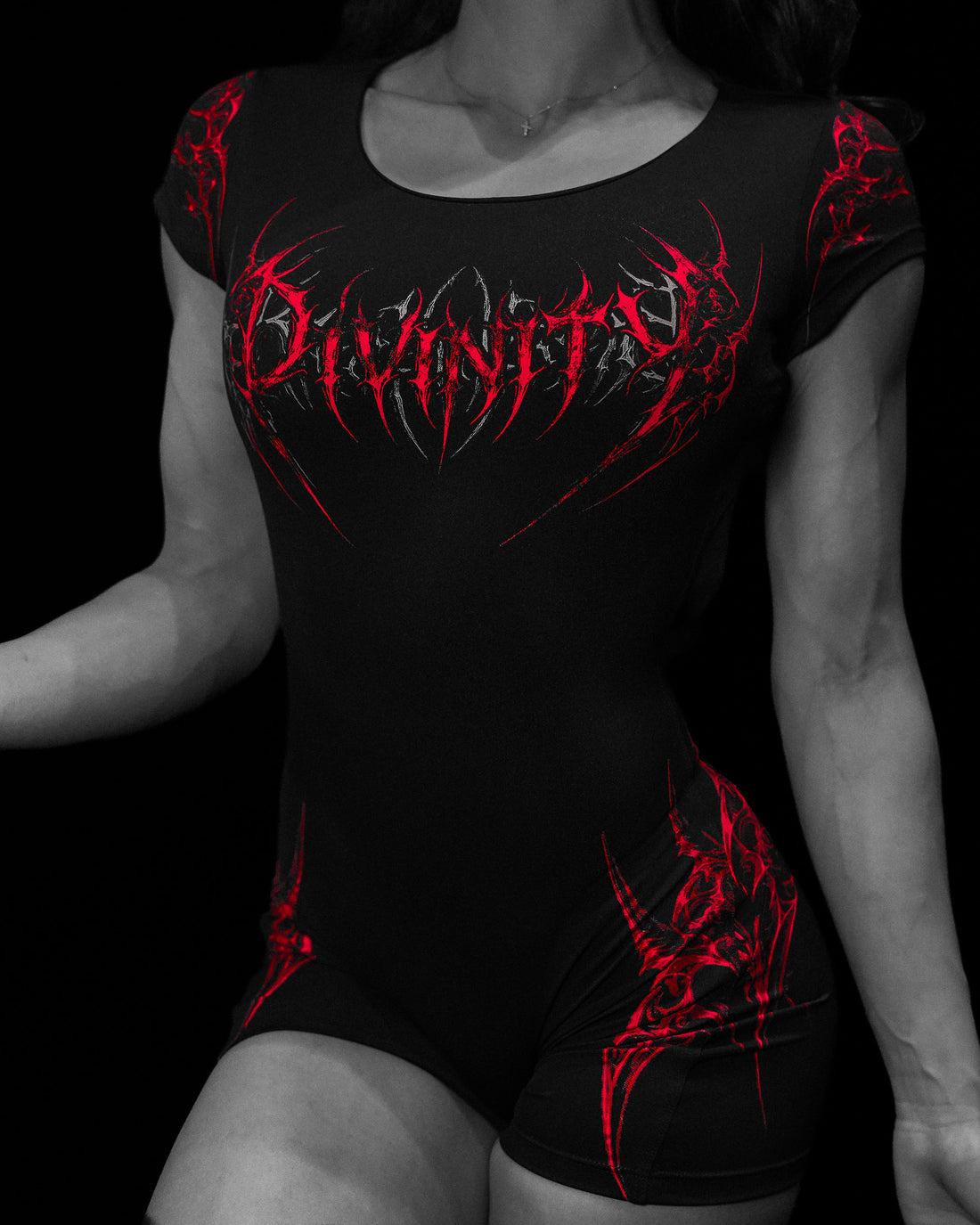 Void Tech™ Gargoyle Open Back Bodysuit [NIGHTMARE]