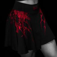 Women's Black Widow Athletic Skirt [NIGHTMARE]