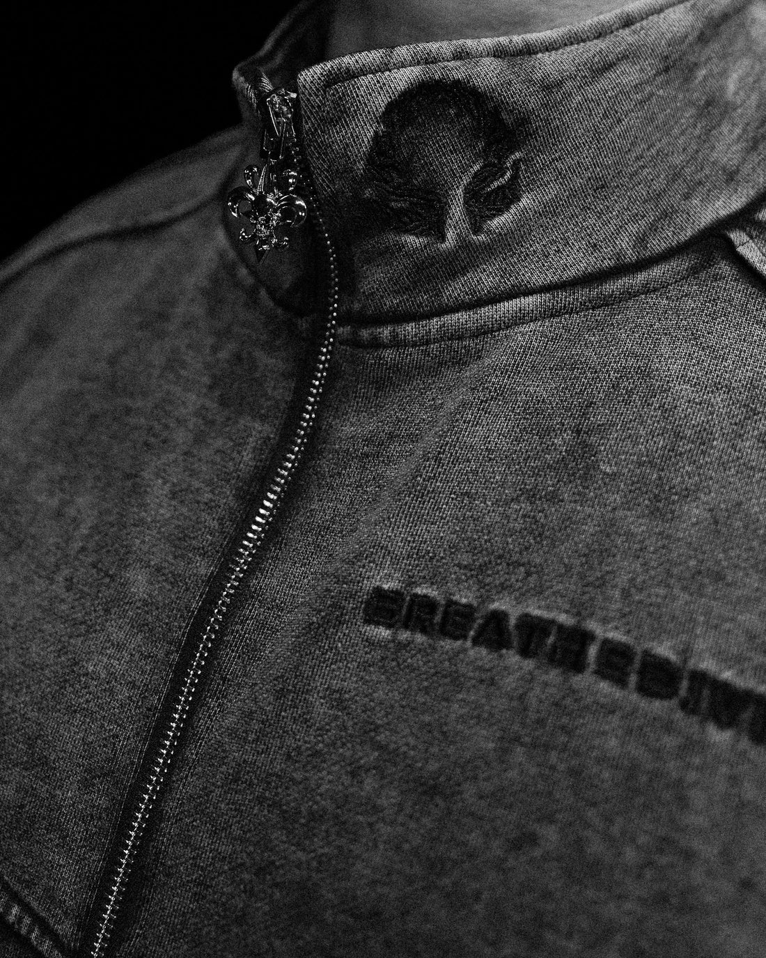Deconstructed Oversized Cut & Sew Panel Full Zip Jacket  [VINTAGE]