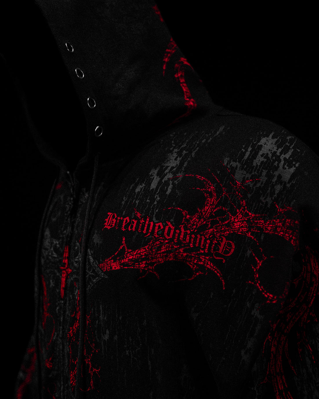 Sanctuary Oversized Zip-up Hoodie [NIGHTMARE]