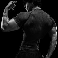 Doom Tech™ Armored Venom Texture Short sleeve Compression [VOID BLACK]