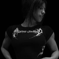 Womens Voltage Cropped Baby Tee [VOID BLACK]