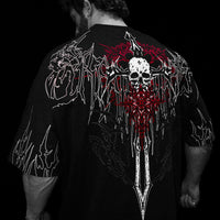 Bone Splitter Oversized T-shirt [HEAVENLY RED]