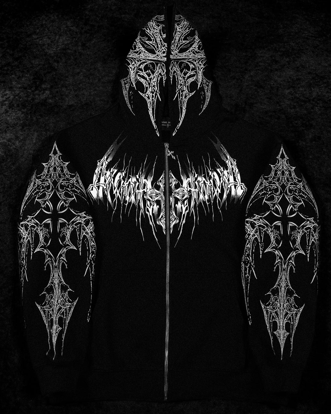 Celestial Blade Oversized Zip-up Hoodie [ECLIPSE]
