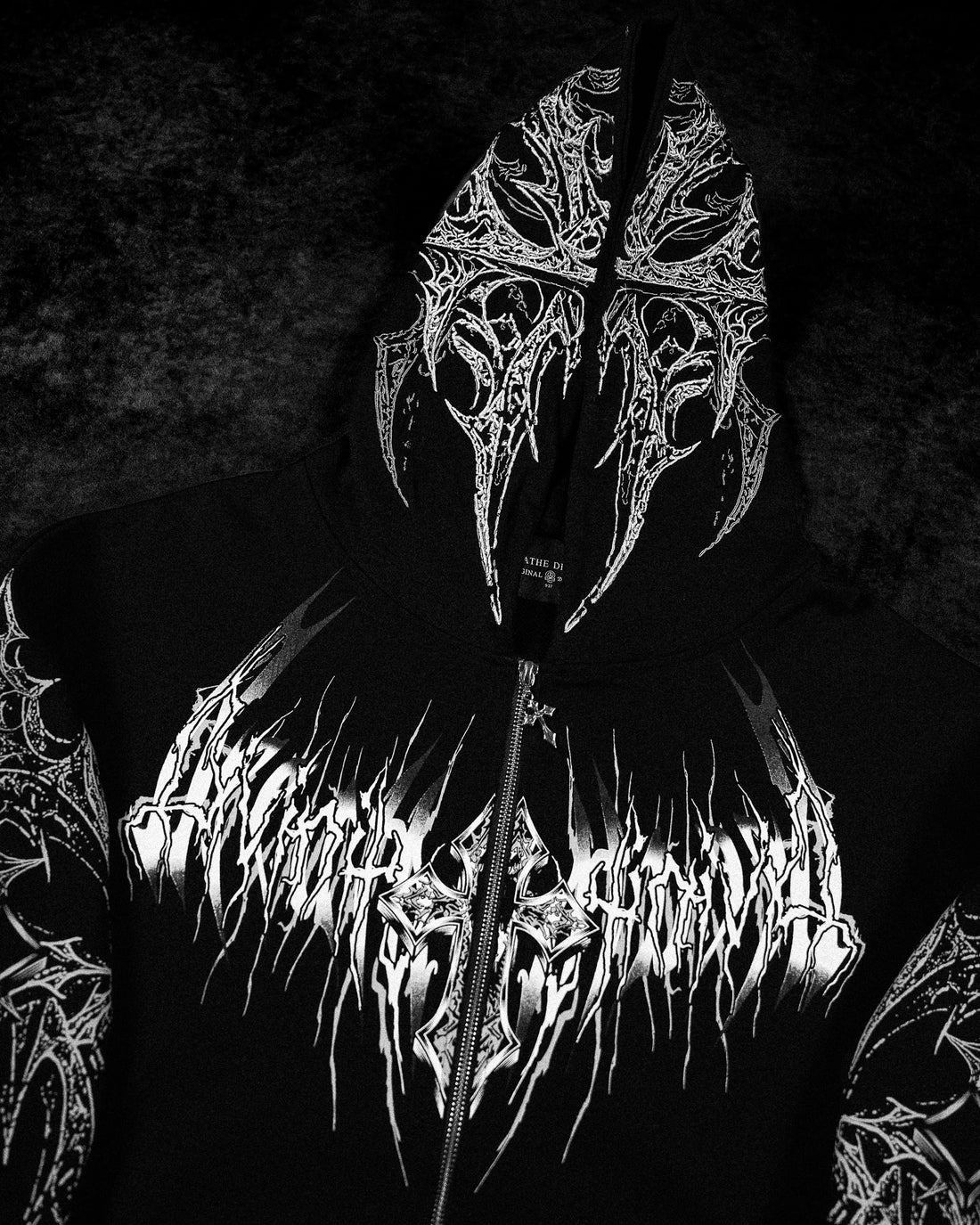 Celestial Blade Oversized Zip-up Hoodie [ECLIPSE]