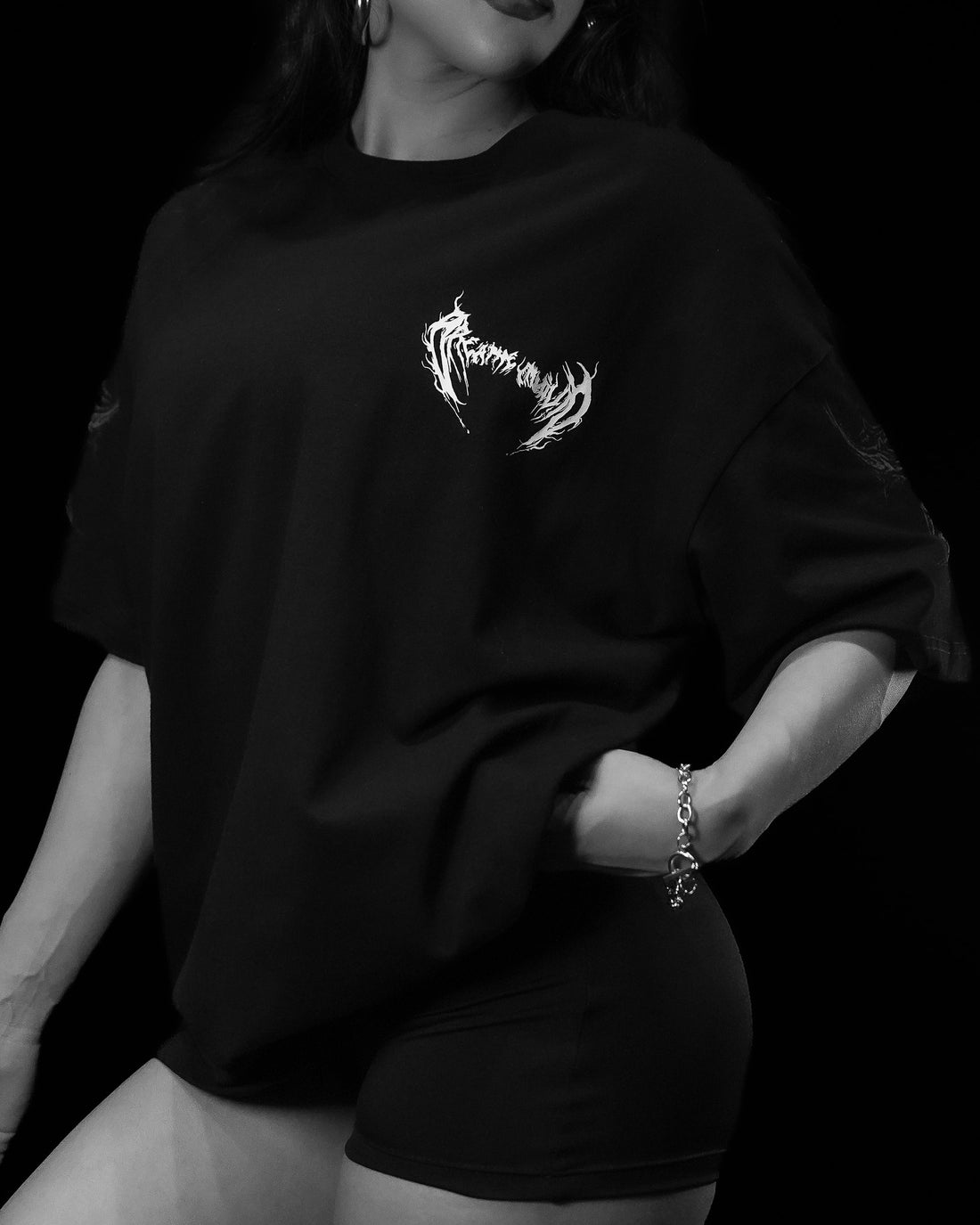Women's Aetherite Oversized Lightweight Tee [VOID BLACK]
