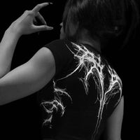 Womens Voltage Cropped Baby Tee [VOID BLACK]