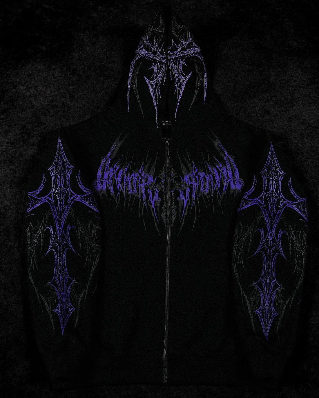 Celestial Blade Oversized Zip-up Hoodie [DUSK] – Breathedivinity