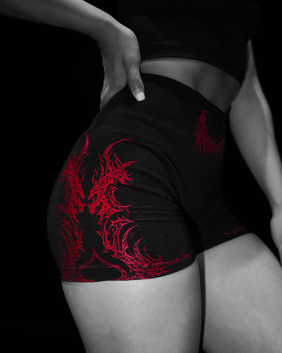 Women's Void Tech™ Dark Valkyrie Seamless Shorts [NIGHTMARE]