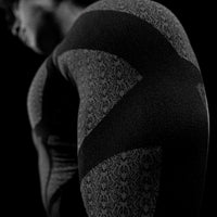 Doom Tech™ Spider-Corpse Longsleeve Compression [MIDNIGHT / Silver Print]