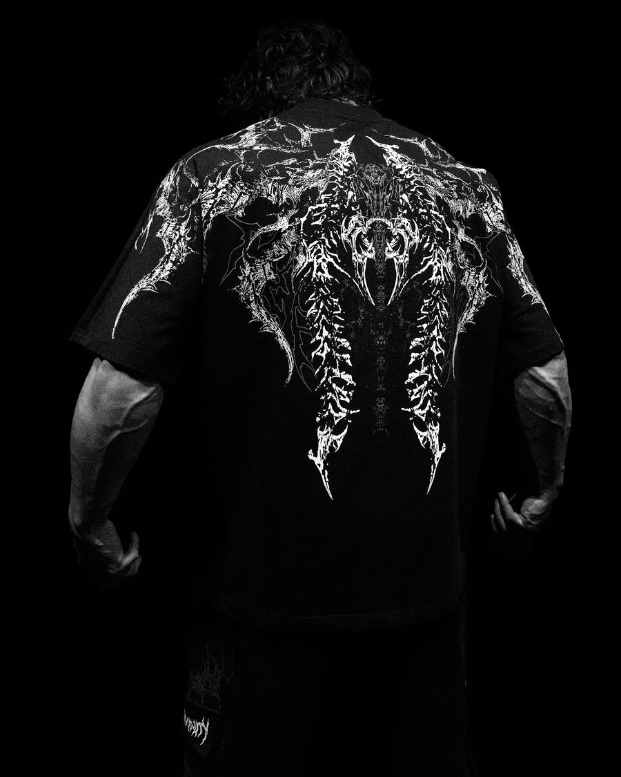 Abyssal Bloom Oversized T-shirt [VOID BLACK]