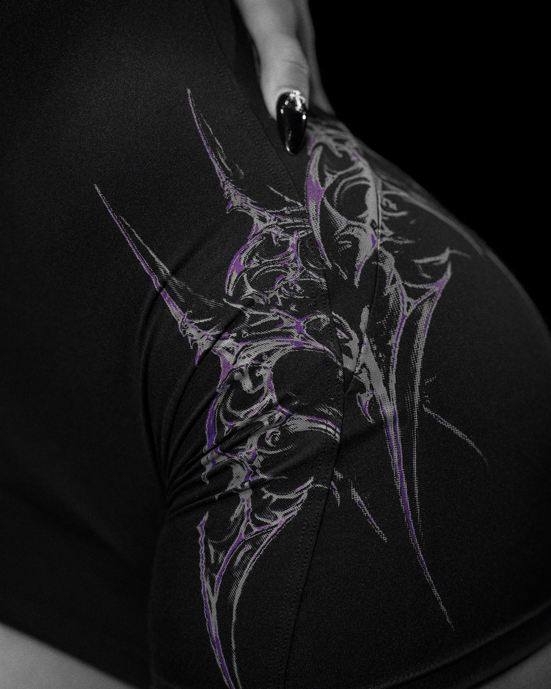 Void Tech™ Gargoyle Open Back Bodysuit  [DUSK]