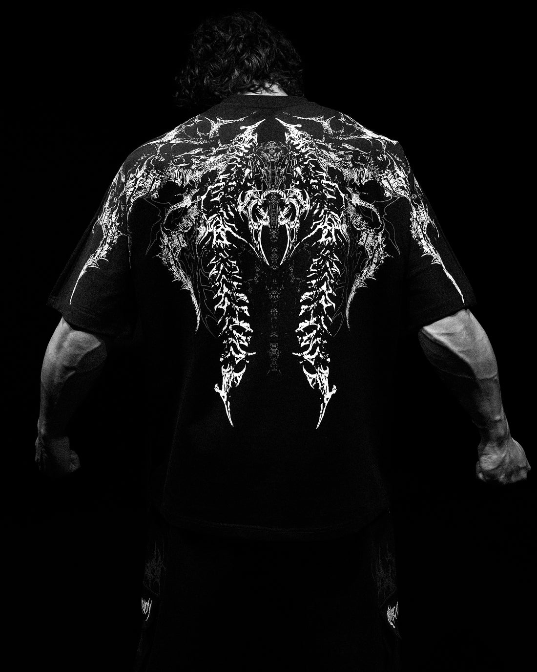 Abyssal Bloom Oversized T-shirt [VOID BLACK]