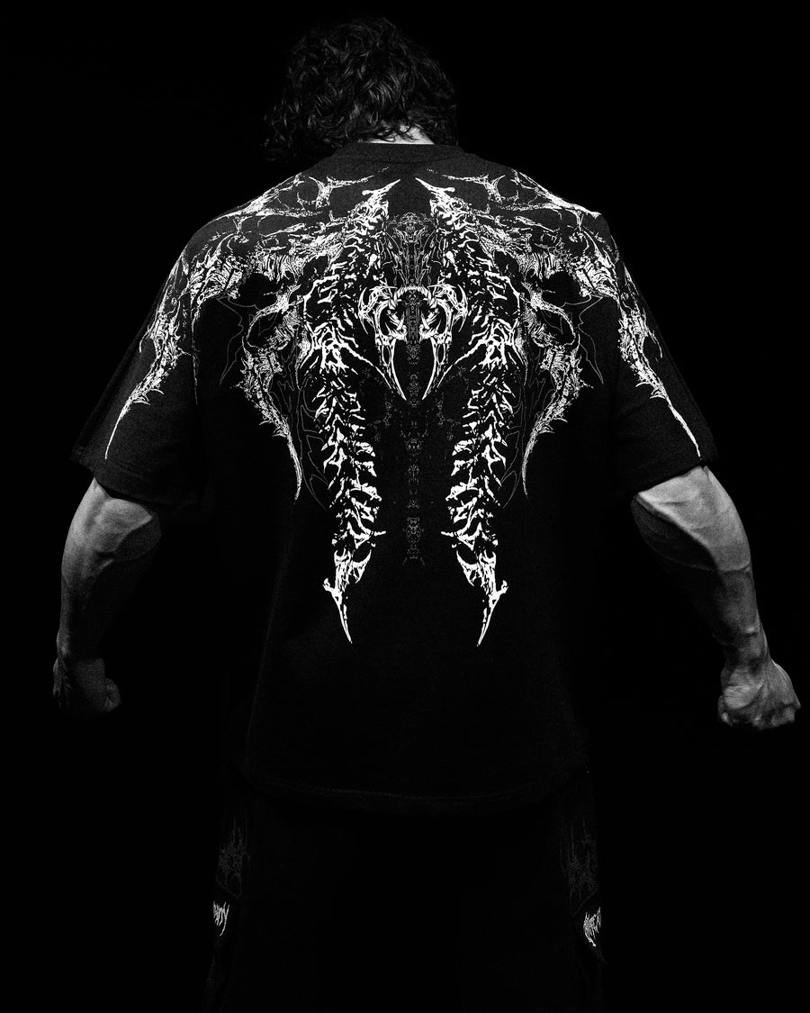 Abyssal Bloom Oversized T-shirt [VOID BLACK]