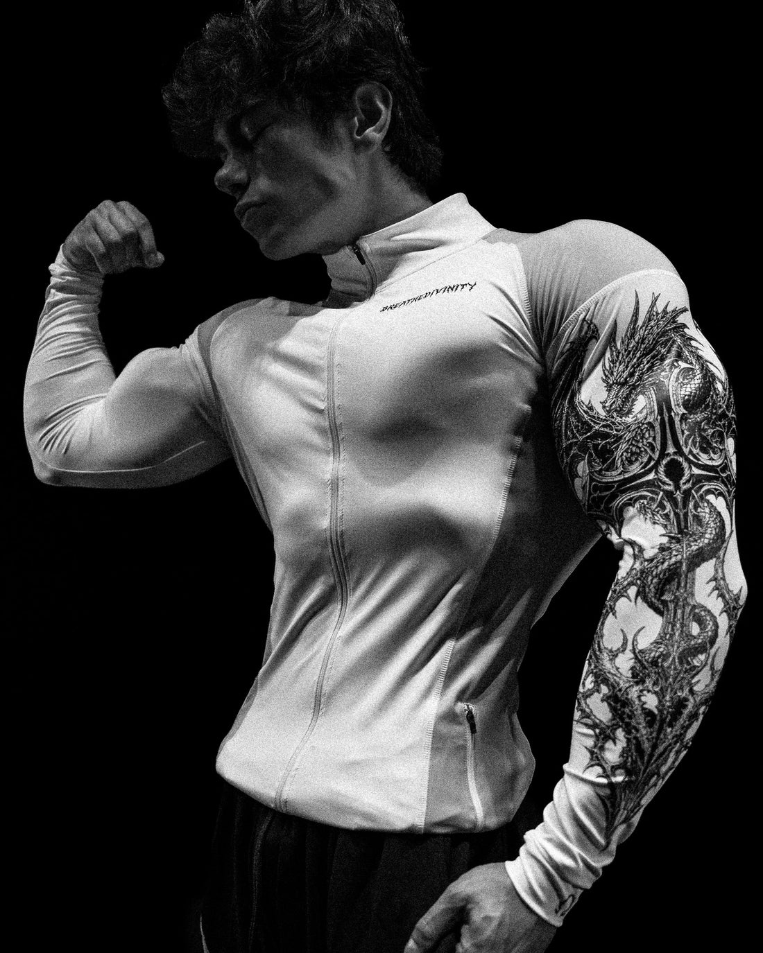 Void Tech™ Blood Wyvern Full-Zip Longsleeve Compression [DIVINE WHITE]