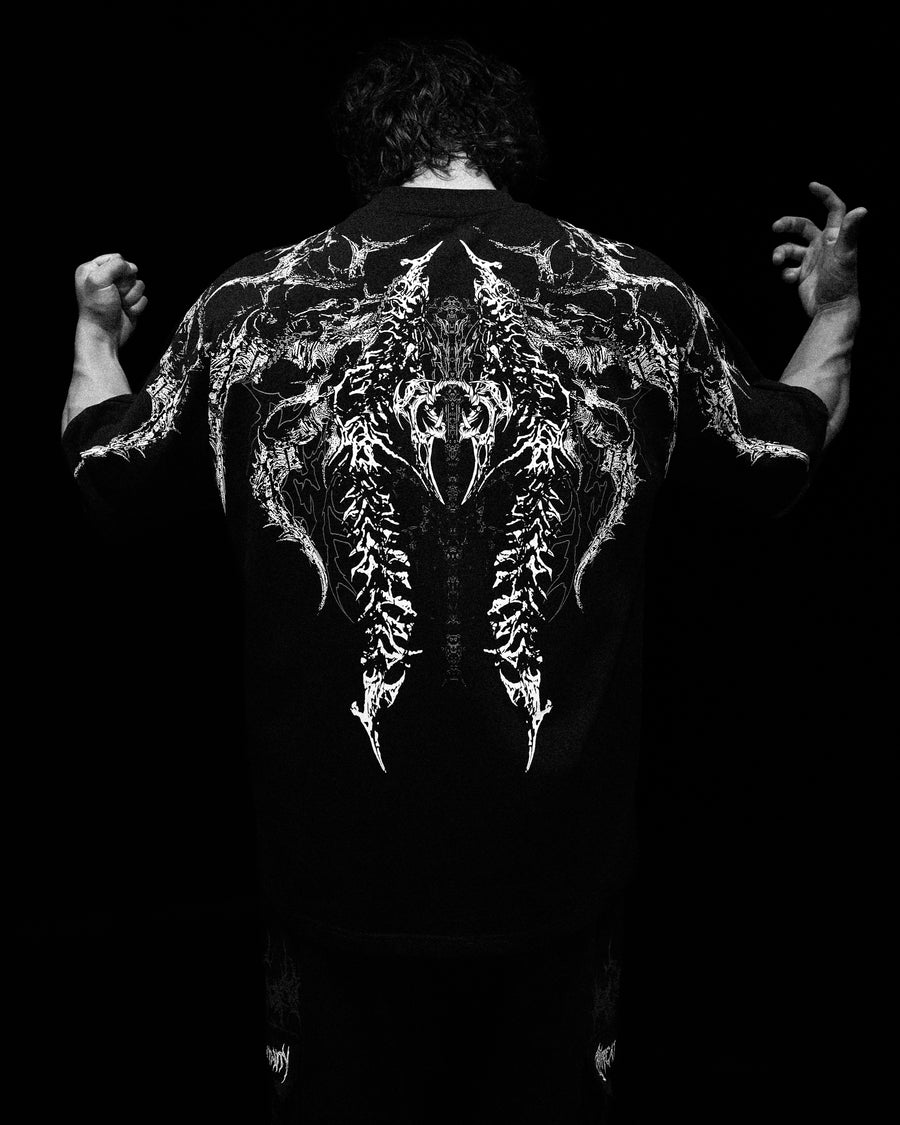 Abyssal Bloom Oversized T-shirt [VOID BLACK]