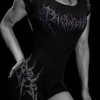 Void Tech™ Gargoyle Open Back Bodysuit  [DUSK]