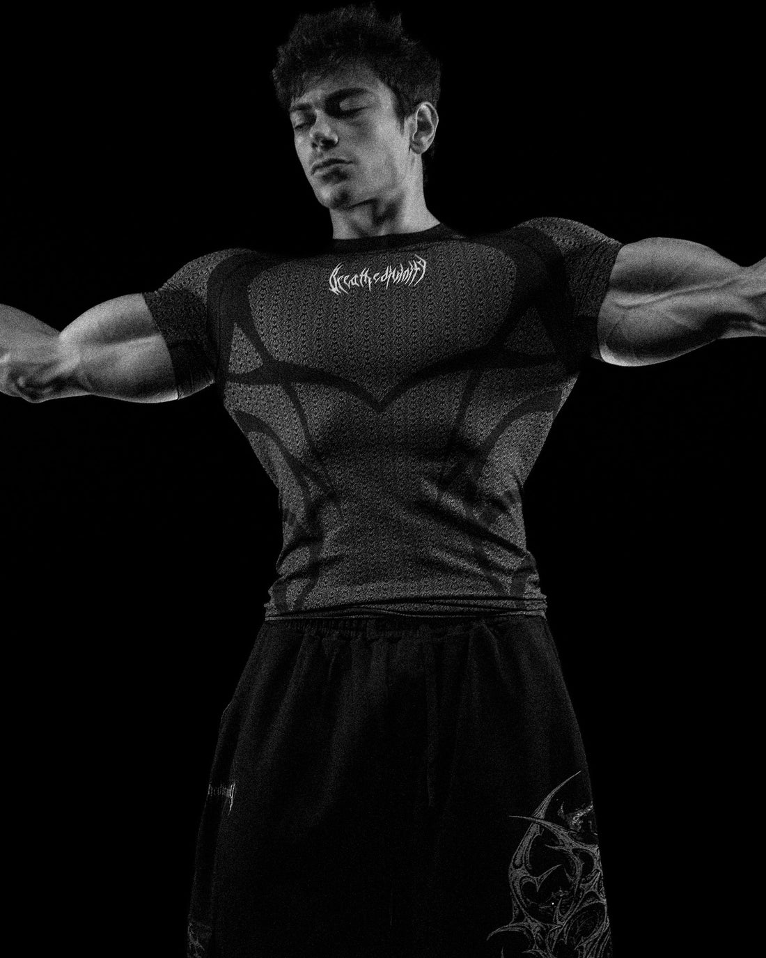 Doom Tech™ Spider-Corpse Short Sleeve Compression [MIDNIGHT]