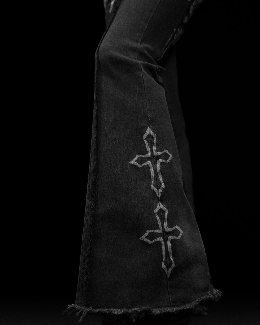 Flared Distressed Denim Jeans [VINTAGE]