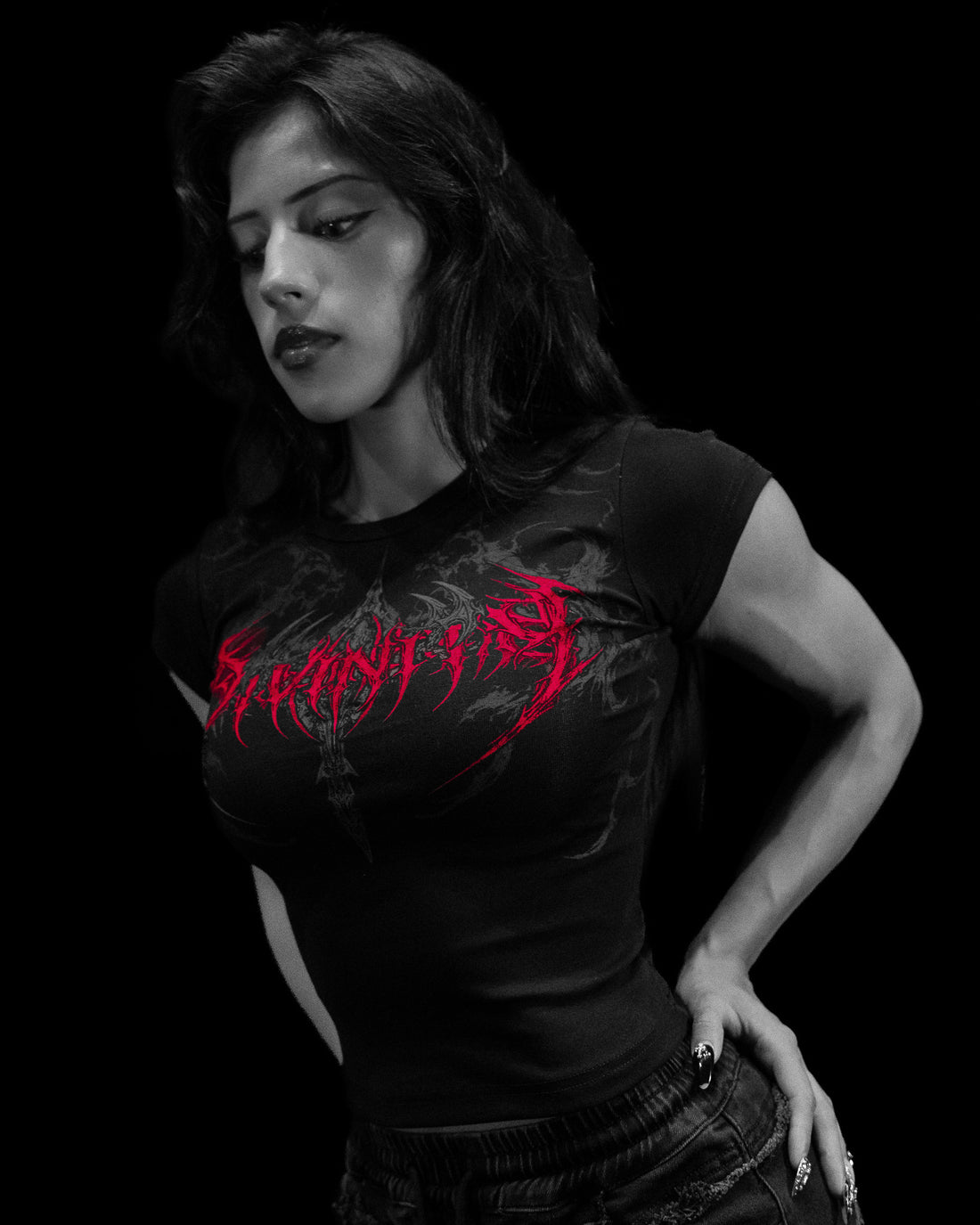 Excalibur Fitted Baby Tee [NIGHTMARE]