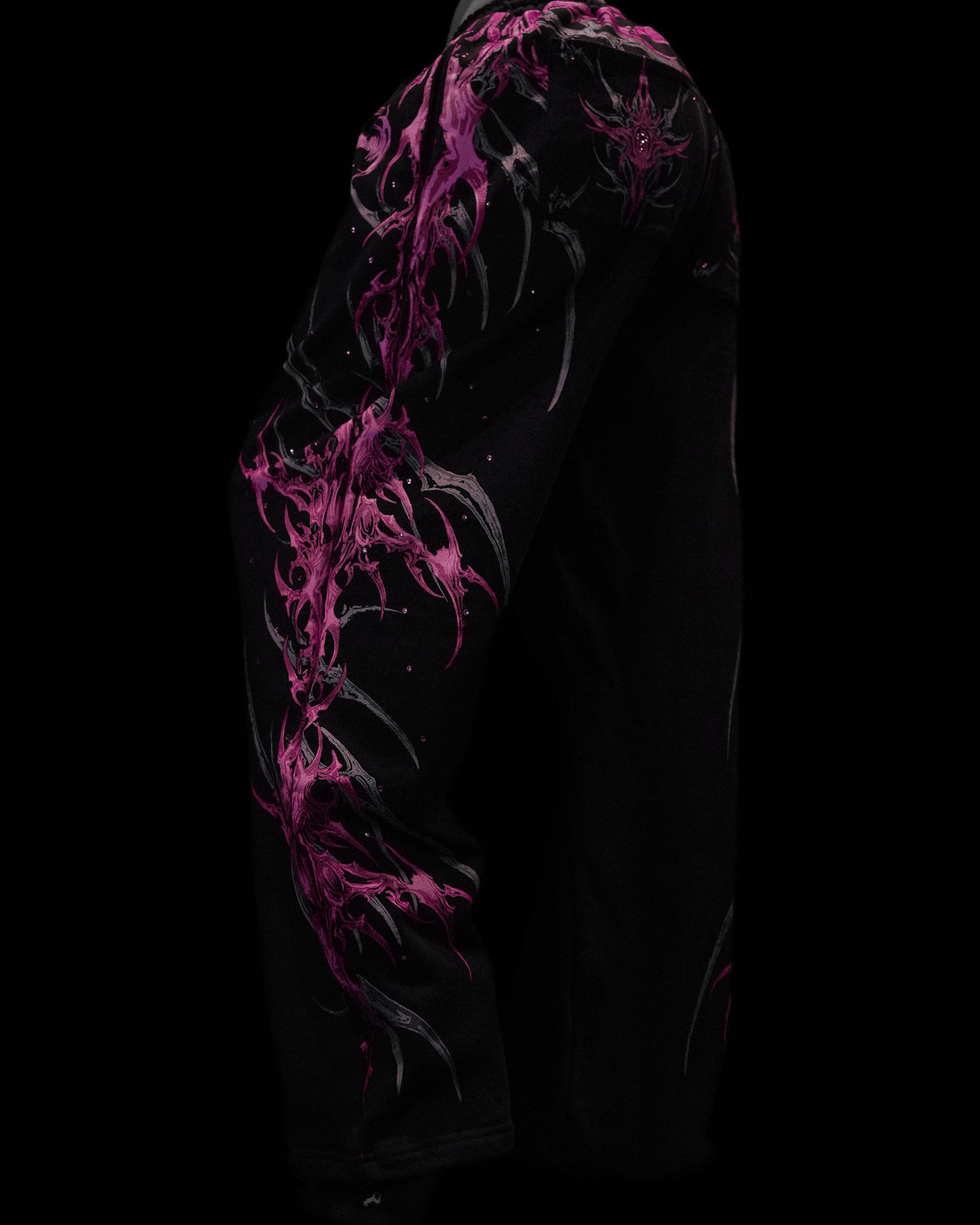 Women's Eternal Flame Rhinestone Oversized Sweatpants [BLOSSOM PINK]