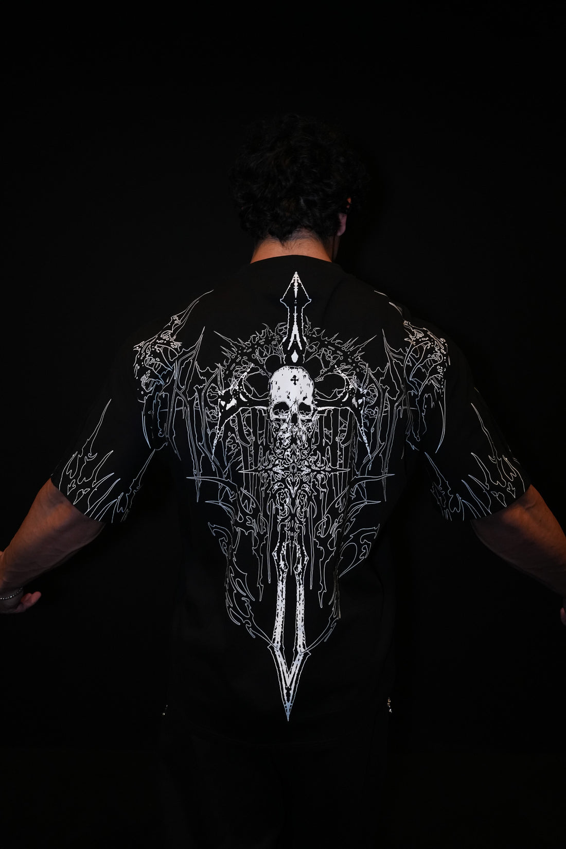 Bone Splitter Oversized T-shirt [VOID BLACK] MEN'S BF COLL 2025