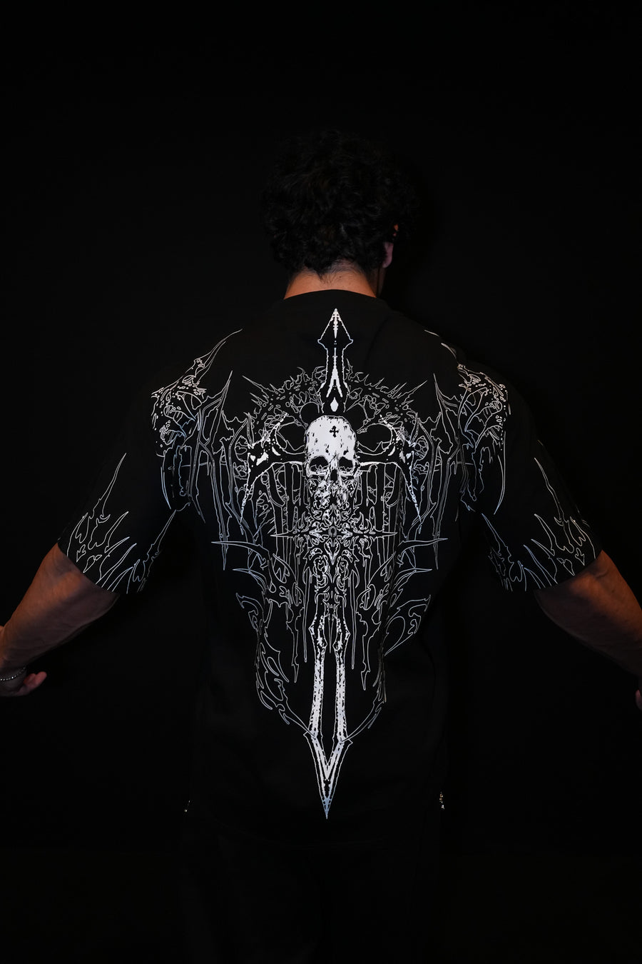 Bone Splitter Oversized T-shirt [VOID BLACK] MEN'S BF COLL 2025